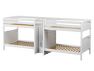 Maxtrix Quad Staircase High Bunk Bed, Full/Full