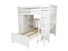 Space Saver Loft w/Desk, Chest & Ladder, Twin/Twin