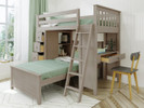 Space Saver Loft w/Desk, Chest & Ladder, Twin/Twin
