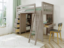 Space Saver Loft w/Desk, Chest & Ladder, Twin