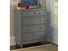 Lakeview 5 Drawer Chest - Grey Finish