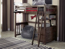 Seaview Loft Bed, Twin - Espresso Finish