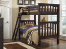 Seaview Bunk Bed, Twin/Twin - Espresso Finish