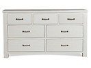 Seaview 7 Drawer Dresser - White Finish