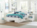 Seaview Underbed Storage Unit - White Finish