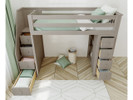 Space Saver Staircase Loft w/Chest, Twin