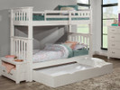 Seaview Bunk Bed w/Trundle, Twin/Twin - White Finish