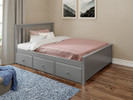 Bedroom Basics Slatted Bed w/Drawers, Full