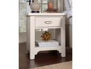 Country House 1 Drawer Nightstand - Soft White Finish