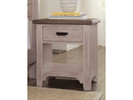 Country House 1 Drawer Nightstand - Grey Finish