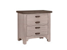 Country House 2 Drawer Nightstand - Grey Finish