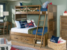 Cabin Retreat Bunk Bed, Twin/Full - Coffee Finish