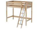 Maxtrix High Loft Bed w/ Angled Ladder, Twin