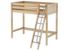 Maxtrix High Loft Bed w/ Angled Ladder, Twin