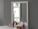 Rustic Pine Mirror - White Brushed Finish