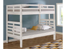 Rustic Pine Bunk Bed w/End Ladder, Twin/Twin - White Birch Finish