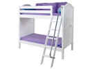 Maxtrix High Bunk Bed w/ Angled Ladder, Twin/Twin