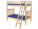 Maxtrix High Bunk Bed w/ Angled Ladder, Twin/Twin