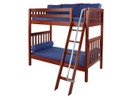 Maxtrix High Bunk Bed w/ Angled Ladder, Twin/Twin