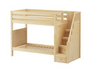 Maxtrix High Staircase Bunk Bed, Twin/Twin