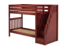 Maxtrix High Staircase Bunk Bed, Twin/Twin