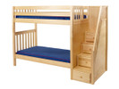 Maxtrix High Staircase Bunk Bed, Twin/Twin