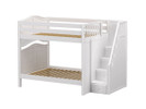 Maxtrix High Staircase Bunk Bed, Full/Full