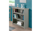 Rustic Pine Bookcase - Gray Brushed Finish