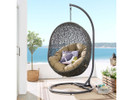 Indoor/Outdoor Swing Chair with Stand - Gray