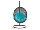 Indoor/Outdoor Swing Chair with Stand - Gray