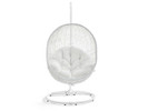 Indoor/Outdoor Swing Chair with Stand - White