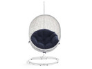 Indoor/Outdoor Swing Chair with Stand - White