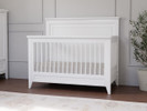 Bellamy Flat Top 4-In-1 Convertible Crib - Warm White Finish