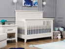 Bellamy Flat Top 4-In-1 Convertible Crib - Warm White Finish