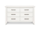 Bellamy 6-Drawer Double Dresser - Warm White Finish