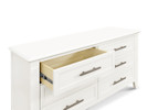 Beckett 6-Drawer Double Dresser - Warm White Finish