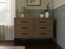 Newbern 6-Drawer Double Dresser - Driftwood Finish