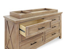 Eagle Creek 6-Drawer Double Dresser - Driftwood Finish