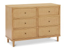 Myrtle Beach 6-Drawer Double Dresser - Honey Finish