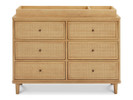 Marin 6-Drawer Double Dresser - Honey Finish