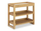 Marin Changing Station With Shelves - Honey Finish