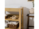 Marin Changing Station With Shelves - Honey Finish