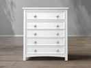 Silva Serena Tall Chest - White Finish