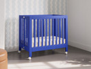 Babyletto Origami Mini Crib - Cobalt Finish