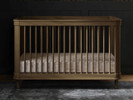 Marin 3-In-1 Convertible Crib - Natural Walnut/Blonde Cane