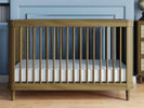 Marin 3-In-1 Convertible Crib - Natural Walnut/Blonde Cane