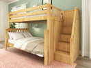 Maxtrix Staircase Bunk Bed, Full Extra Long/Queen