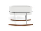 Monte Rockwell Bassinet w/ Chrome & Walnut Base
