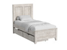 Cambridge Bed Twin - Brushed Linen Finish