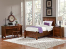 Brighton Panel Bed Twin w/ Drawers - Cherry Finish